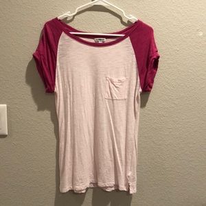EXPRESS Light Pink Casual Tee